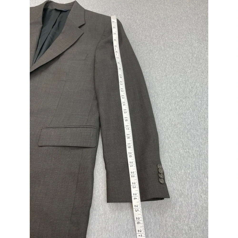 Banana Republic Suit Mens 42S Brown Wool Blend 2-Button Pants 36 x 32 - 2 Pcs